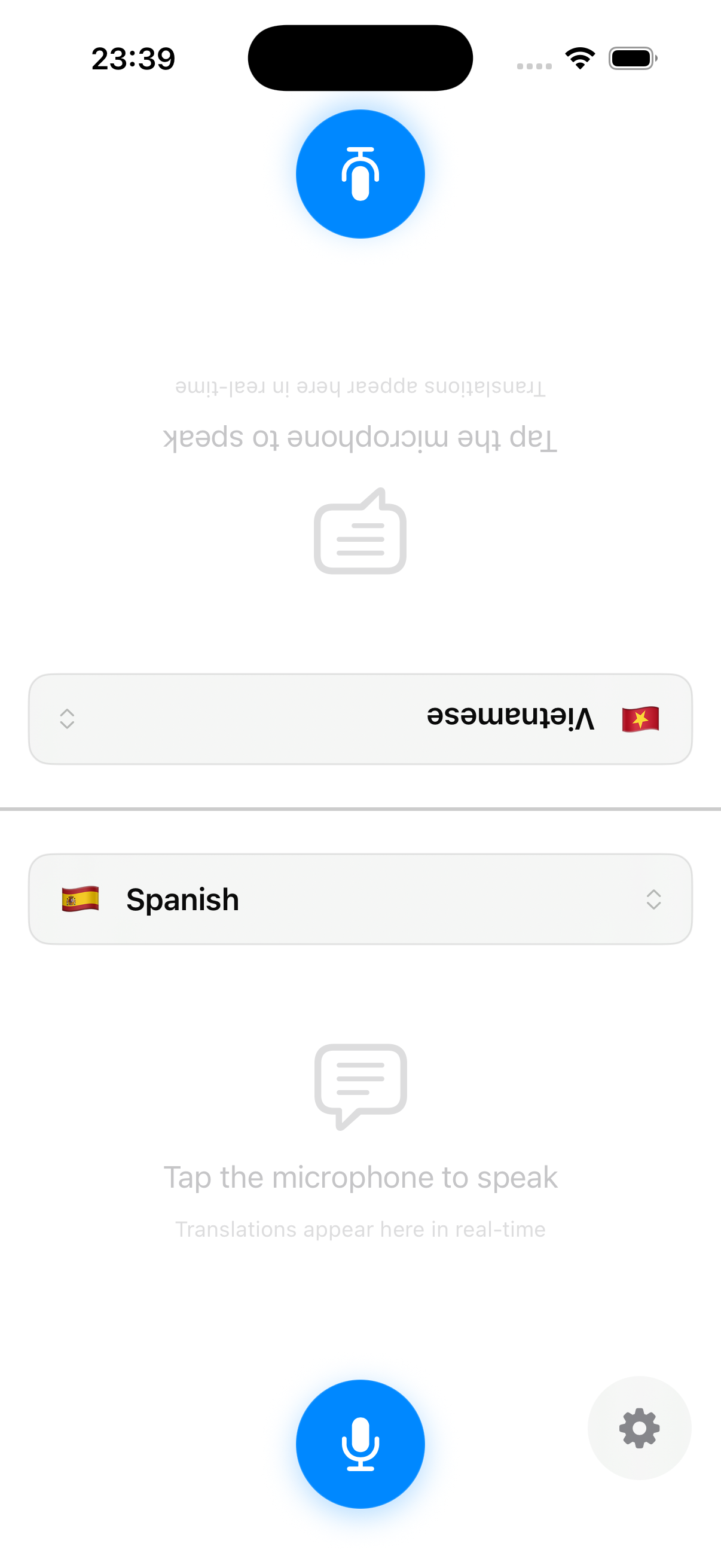 Split Speak light mode